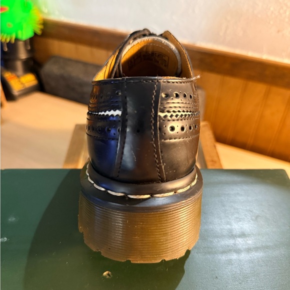 Dr. Martens Black and White Brogue Loafers 3989 - Picture 5 of 10